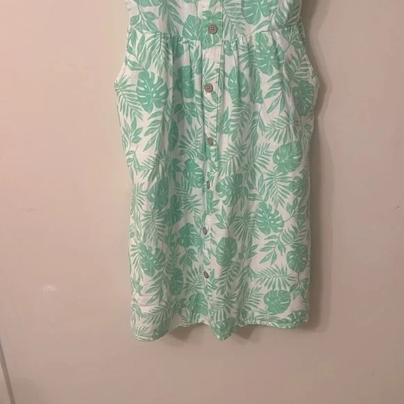 👧🏻Wonder Nation cotton tropical leaf sundress - Picture 4 of 6